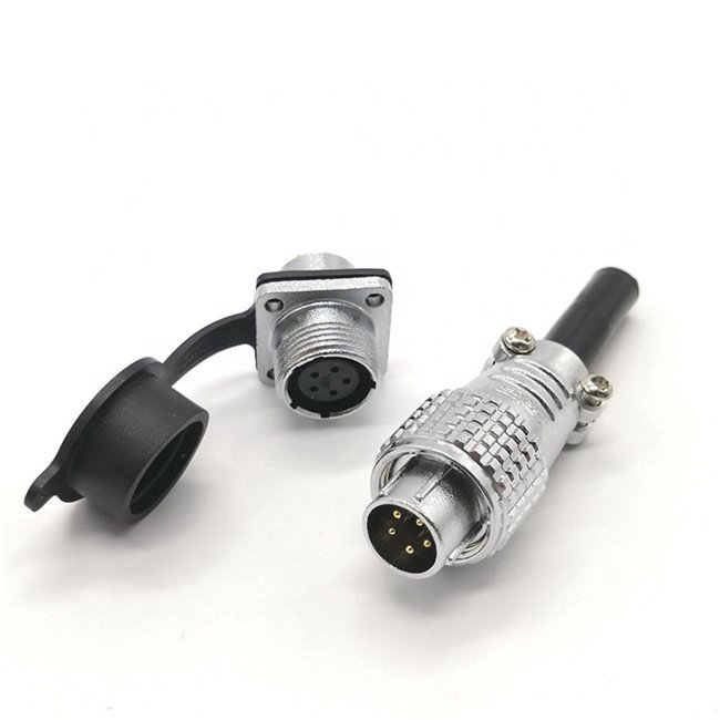 Wholesale P12 IP55 Waterproof 2P 4P 3P 7P 6P Female Male Circular Aviation Plug Connector Copper Contacts Socket Plug Connector