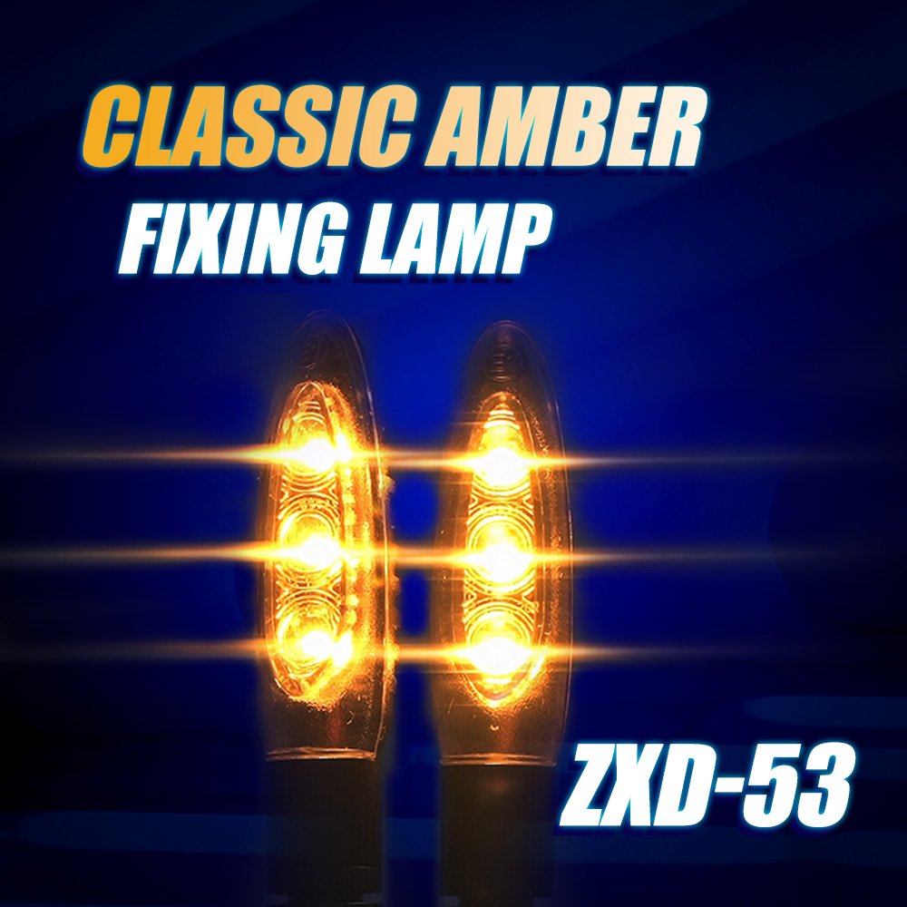 Motorcycle Turn Signal Lights Classic Amber DC12V High Brightness Turn Signal Lights for Motorcycle