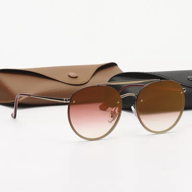 High End Metal Glass Lens Mens Sunglasses Famous Luxury Brand Designer Shades Eyewear Women 3614 Aviation Sun Glasses with Box