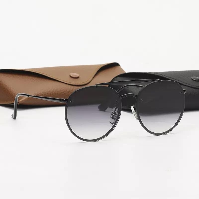 High End Metal Glass Lens Mens Sunglasses Famous Luxury Brand Designer Shades Eyewear Women 3614 Aviation Sun Glasses with Box