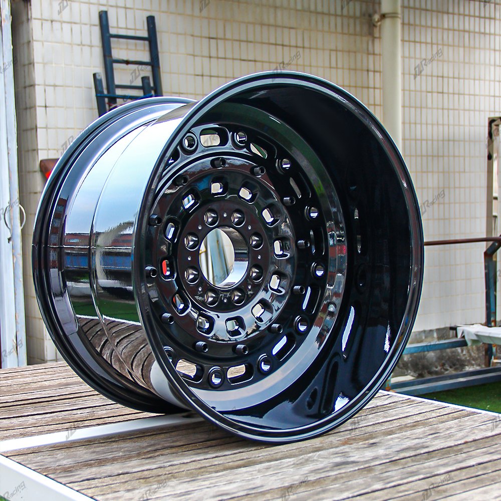 JZ Custom New Forged Wheels 24x14inch H-shaped Blank Bright Black Off-road Wheels for Hummer