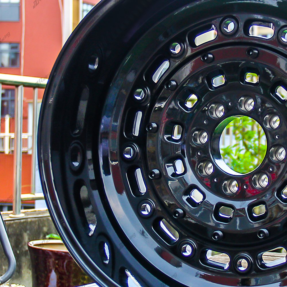 JZ Custom New Forged Wheels 24x14inch H-shaped Blank Bright Black Off-road Wheels for Hummer