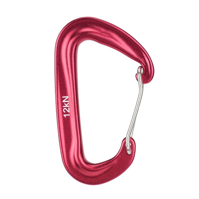 Customized 12kN Heavy Duty Carabiner Clips Snap Hook Spring Lock Hook Buckle Wire Gate Carabiner for Outdoor