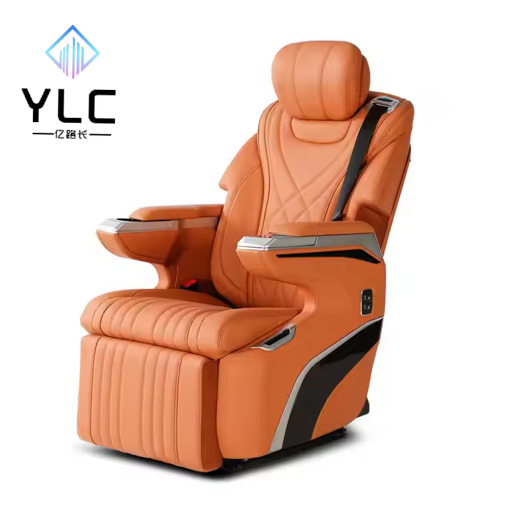 YLC Custom Aero Leather Seat for Universal Luxury Van Modification on W447 V Class V260 Toyota Vito Alphard Sprinter Van Models
