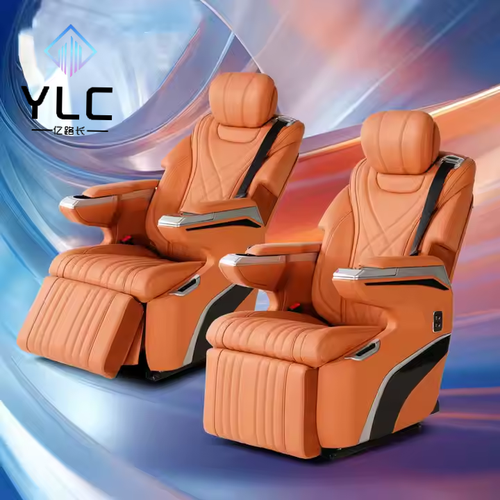 YLC Custom Aero Leather Seat for Universal Luxury Van Modification on W447 V Class V260 Toyota Vito Alphard Sprinter Van Models