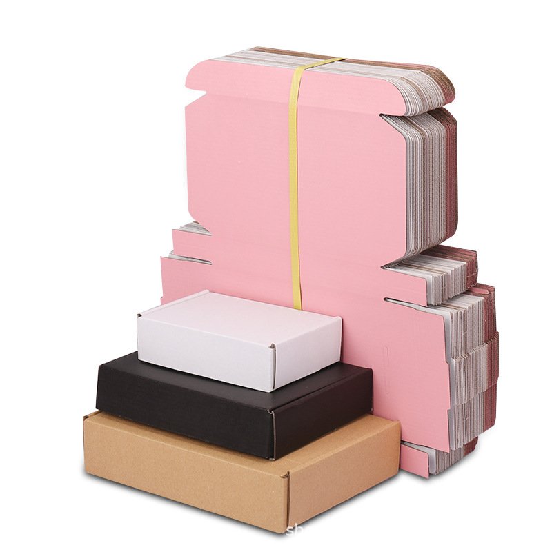 High Quality Cardboard Box Color Printing Processing White and Black Color Aviation Corrugated Cardboard Box