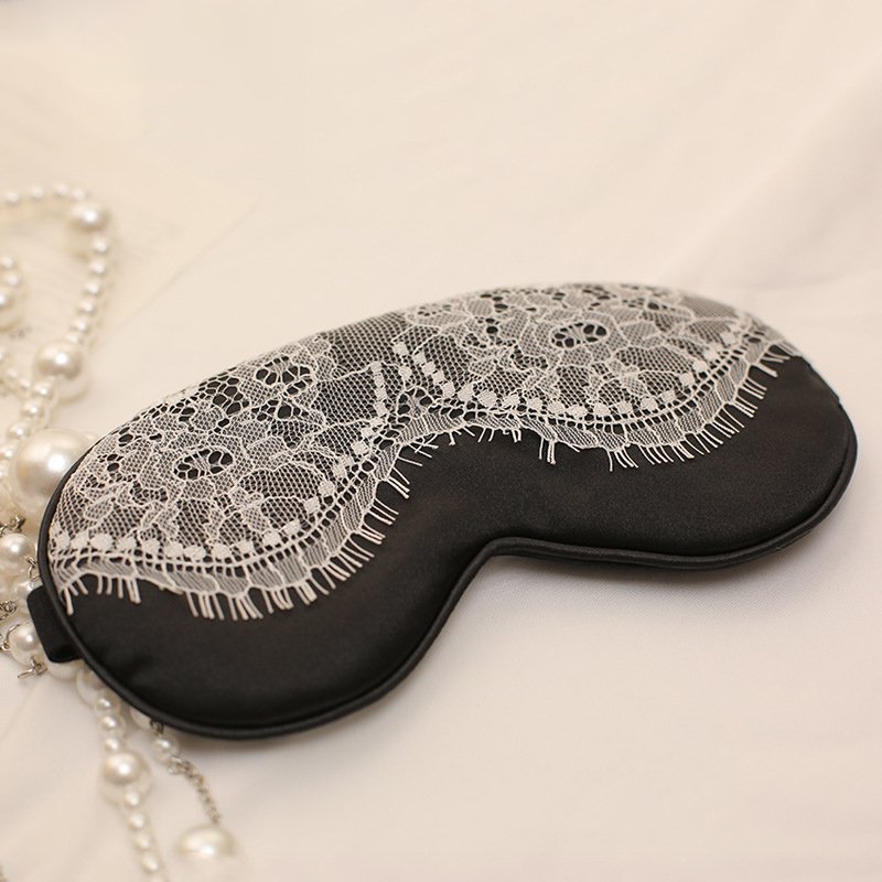 Lace Silk Blindfold Eye Mask Sexy Costume Lingerie Accessories for Women Sleep Mask Blindfold Headband for Daily Use