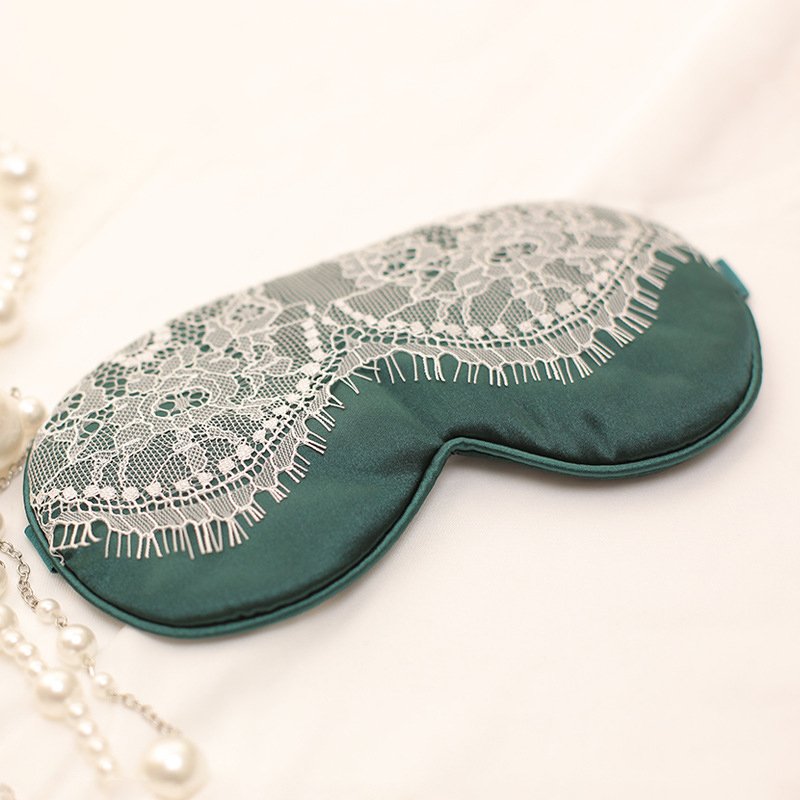 Lace Silk Blindfold Eye Mask Sexy Costume Lingerie Accessories for Women Sleep Mask Blindfold Headband for Daily Use