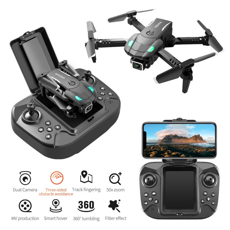 Drone Portable S128 4k/8k Quadcopter Dual Camera Obstacle Avoidance Optical Flow Wifi Rc Mini Flights Helicopter Drones