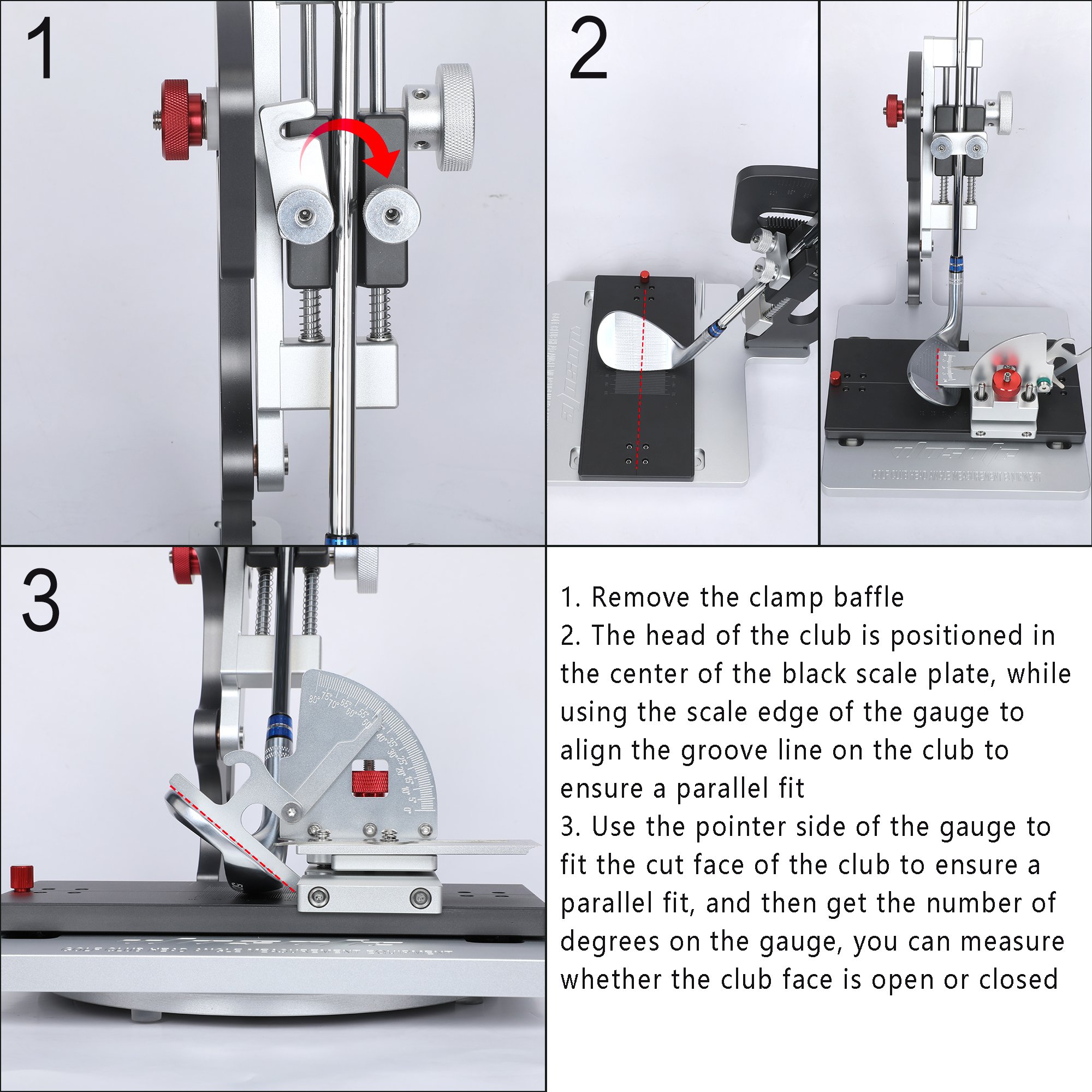 High Quality New Products On-line Golf Club Head Measurements Every Golfers Fast Delivery Wholesale Price Golf Fitting Tool