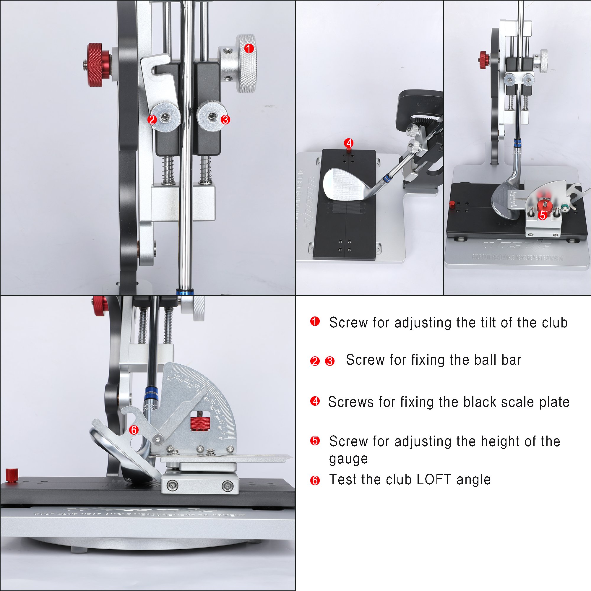 High Quality New Products On-line Golf Club Head Measurements Every Golfers Fast Delivery Wholesale Price Golf Fitting Tool