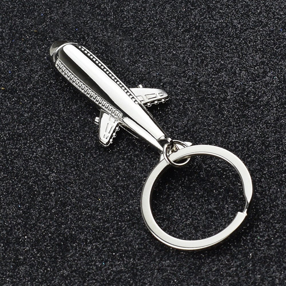 Custom Metal Aircraft Model Keychain Accessories Alloy Commemorative Gift Airplane Shaped Pendant Keychains