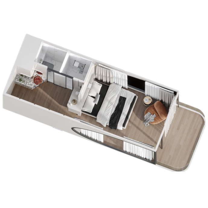 2024 Multi Functional Prefab Detachable Container House Space Capsule House Office Hotel Tiny Cabin House