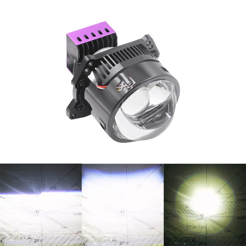 New Arrival 6500K 24000LM 3 Inch Non Destructive Dual Lamp Cup Highlight Strobe Lens Bi LED Laser Projector Bulbs