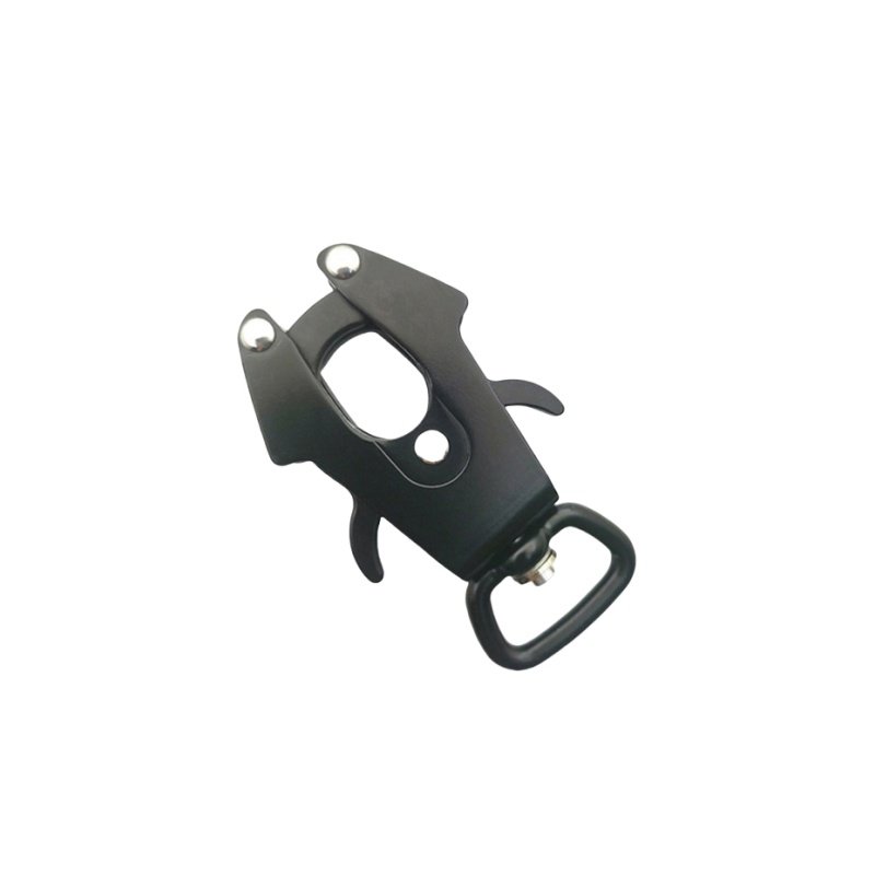 Wholesale New Materials Metal Swivel Frog Clip Safety Harness Collar Aluminum Buckle Dog Pet Carabiner Hook