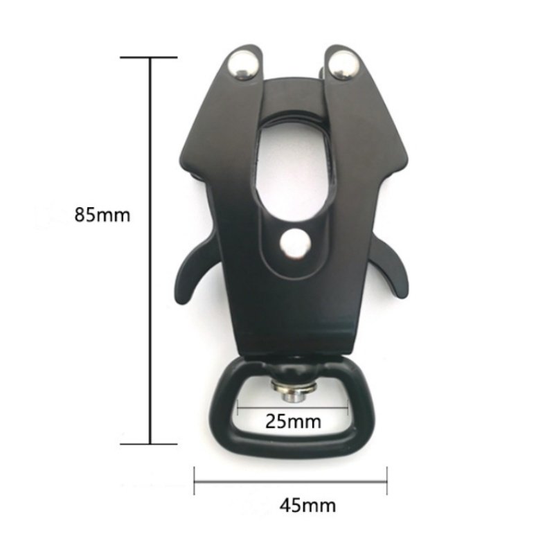 Wholesale New Materials Metal Swivel Frog Clip Safety Harness Collar Aluminum Buckle Dog Pet Carabiner Hook