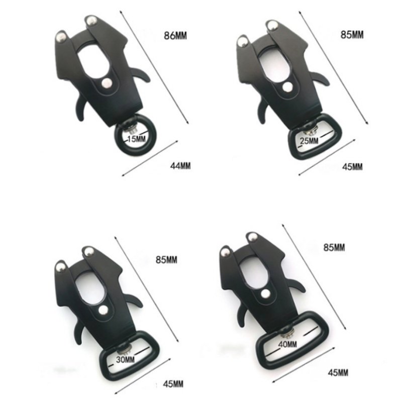 Wholesale New Materials Metal Swivel Frog Clip Safety Harness Collar Aluminum Buckle Dog Pet Carabiner Hook