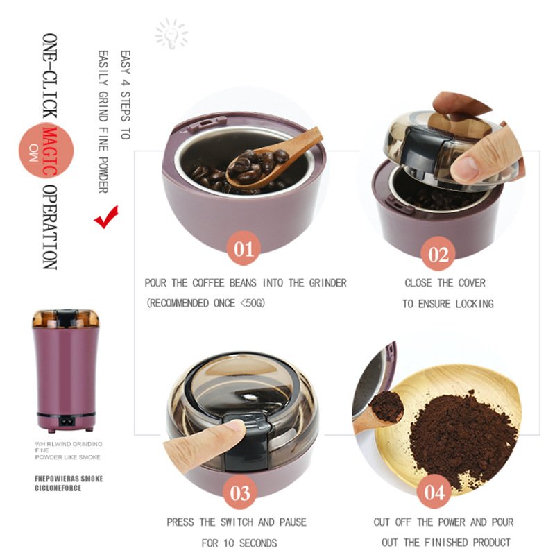 Easy to Operate Multi-functional Electric Coffee Grinder Electric Nuts Spices Coffee Beans Mill