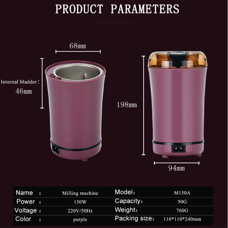Easy to Operate Multi-functional Electric Coffee Grinder Electric Nuts Spices Coffee Beans Mill