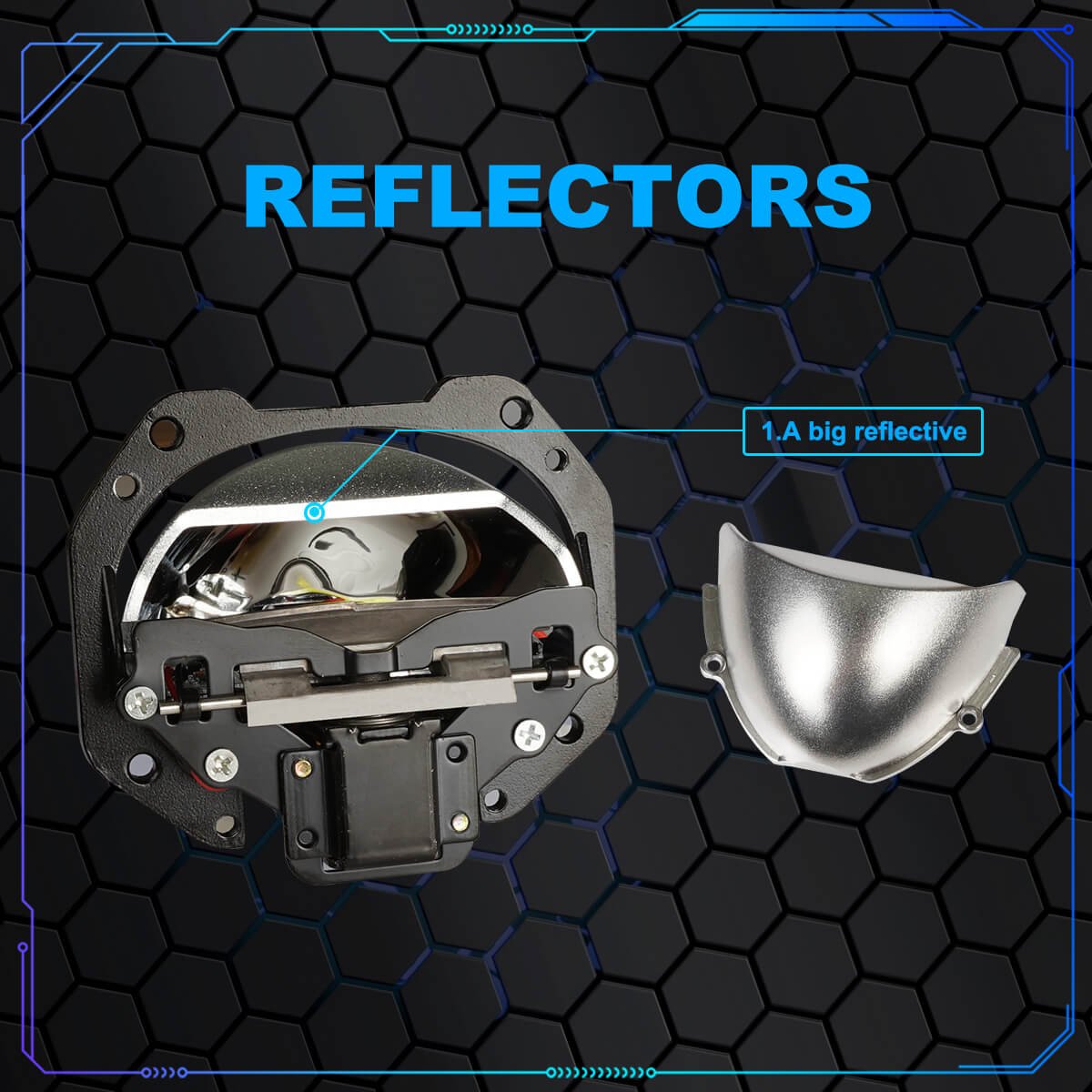 Car Accessories Auto Lighting Systems LED H8 H11 H4 9003 9005 9006 H7 45W Bi LED Projector Lens Led Headlights
