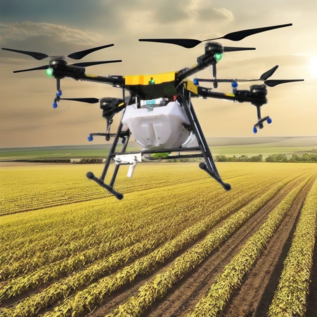 Intelligent Electric Agricultural Drone Heavy Load Plant protection UAV for Granular Pesticide Spraying