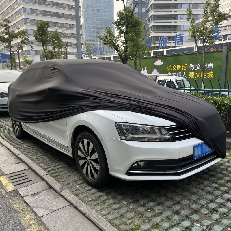 High Quality Garage Car Cover Retractable Stretch Dustproof Indoor Car Cover With Soft Touch Surface
