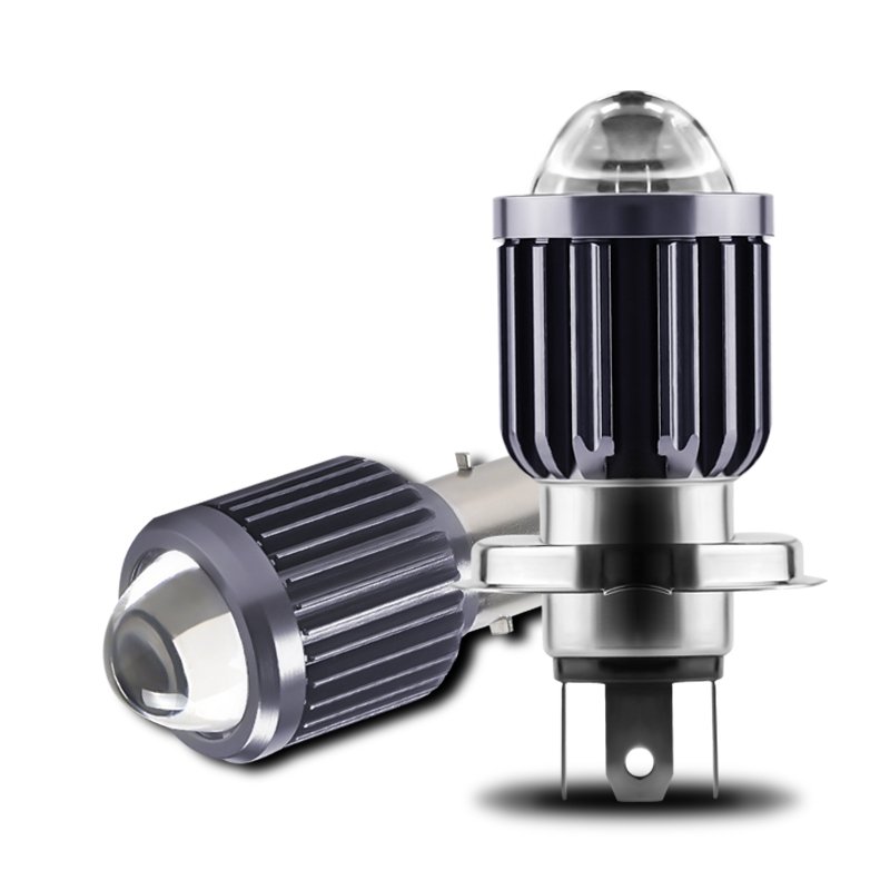 Mini Projector Lens Motorcycle Headlight Led Hi/Lo Beam Ba20d Led 4800LM H4 H6 Led Headlight Signal Fog Light Bulbs 3000K 6000K