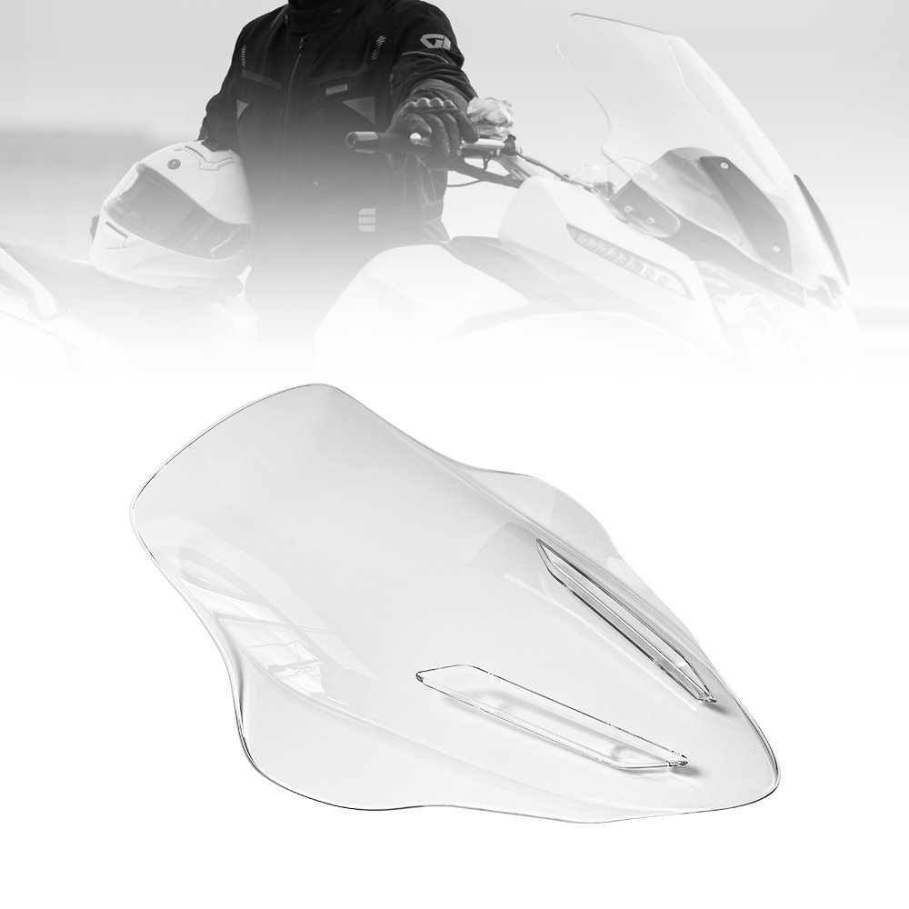 Custom Motorcycle Windshield Motorcycle Accessories PC Plastic Transparent Motorcycle Windshield Screen