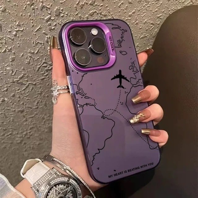 Aircraft Aviation Applicable IPhone15 Color Silver IPhone14pro Creative 13/11promax Matte 16 Protective Sleeve