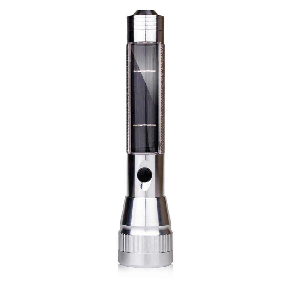 Factory Price Adjustable Solar Light Parts Strong Light Flashlight with Led Torch