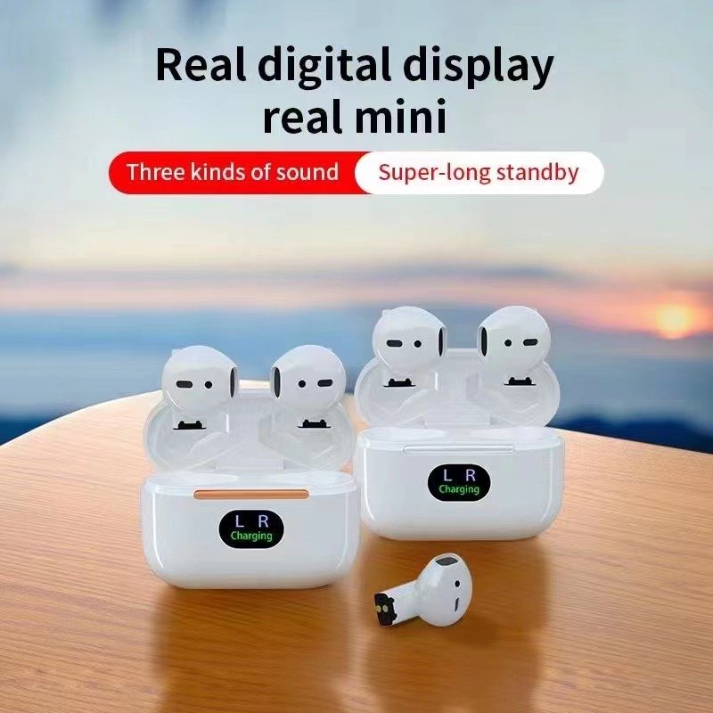 Factory Direct Sale Pro5S Plus Stereo Sound Waterproof Sport Power Led Display Wireless Gaming Headphone Earbud