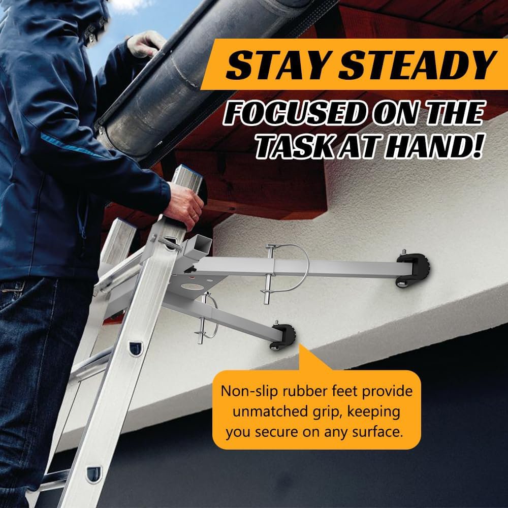 Adjustable and Versatile Ladder Stabilizer Extension Ladder Stabilizer for Roof Wall