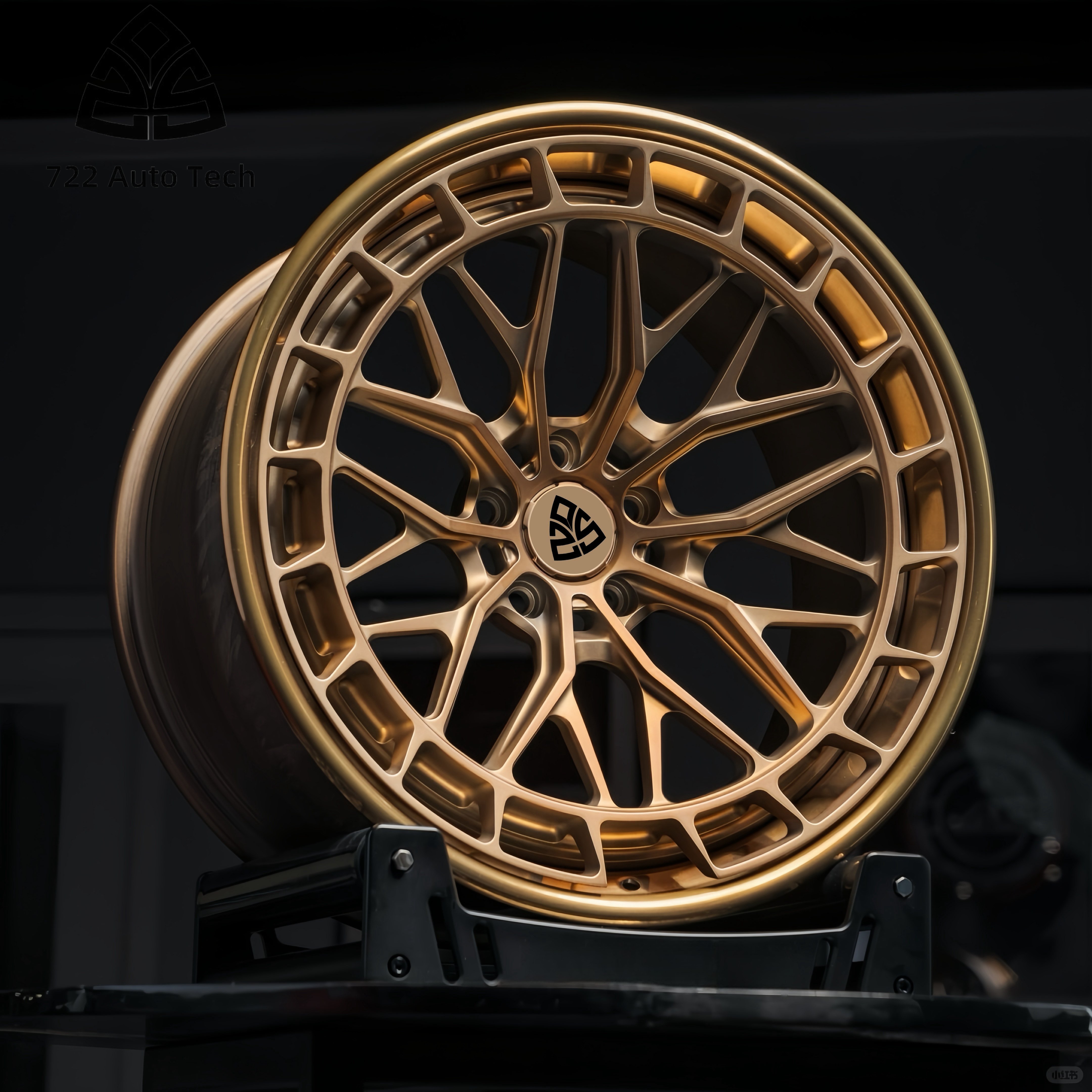 722Auto 18 19 20 21 22 Inch Aviation Aluminum Alloy 6061 Custom PCD5X120 Forged Car Wheels Two-piece Deep Concave Forged Wheels