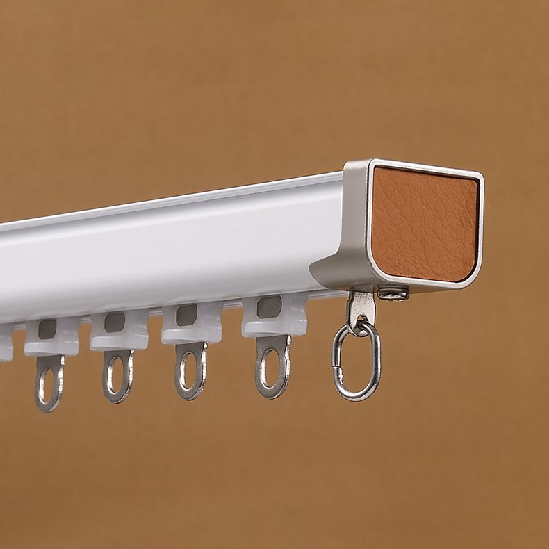 Large Square Aluminum Curtain Track Rail 5m Metal Ceiling Mount New Window Decoration Accessory