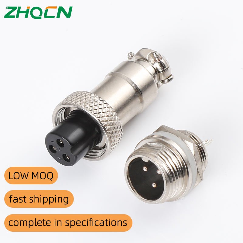 ZHQCN Electrical GX12 GX16 GX20 Aviat Connectors Wires Cable 2 3 4 5 6 7 8 9 10 Aviation Plug Socket Circular Connector