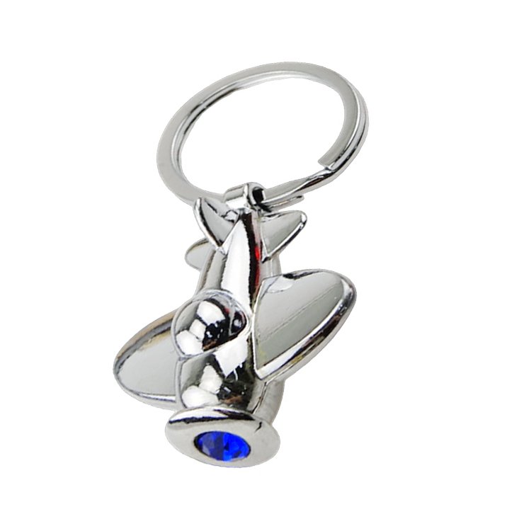 Wholesale Personalize Custom Logo Metal 3D Souvenir Gift Mini Aviation Plane Accessories Key Chain Aircraft Airplane Keychain