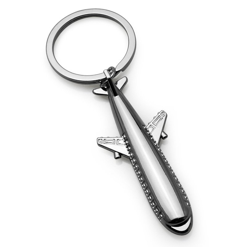 Wholesale Personalize Custom Logo Metal 3D Souvenir Gift Mini Aviation Plane Accessories Key Chain Aircraft Airplane Keychain