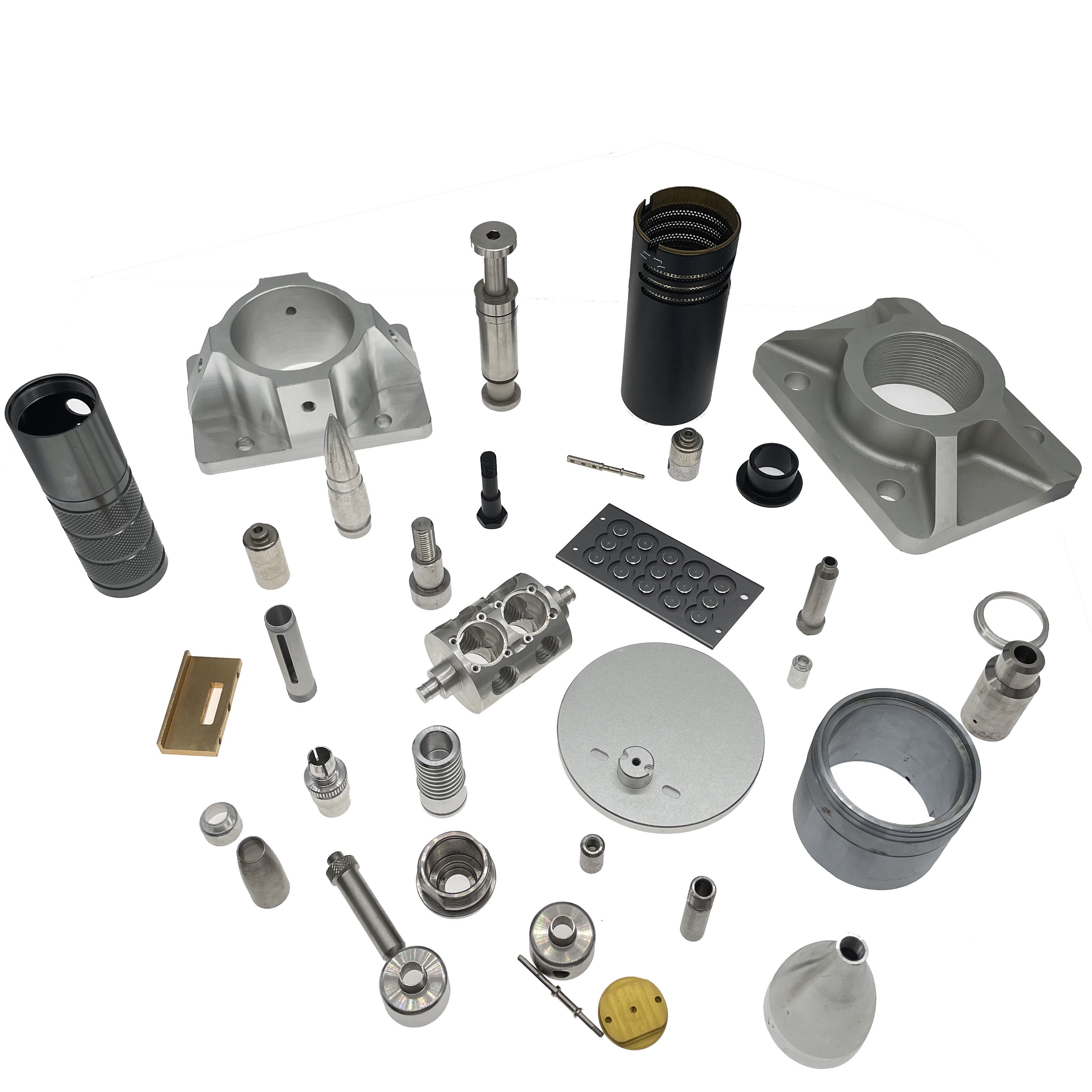 Custom CNC Machining Center Anodized Aluminum Copper Brass Stainless Steel Fabrication Metal Spinning Aviation Parts&Accessories