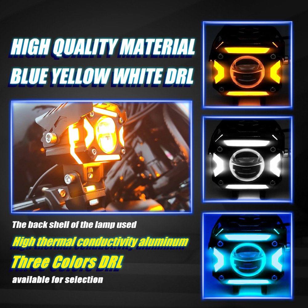 MOTOLED Motorcycle Auxiliary Lights Headlight for yamaha R15 V2 Led Accessories