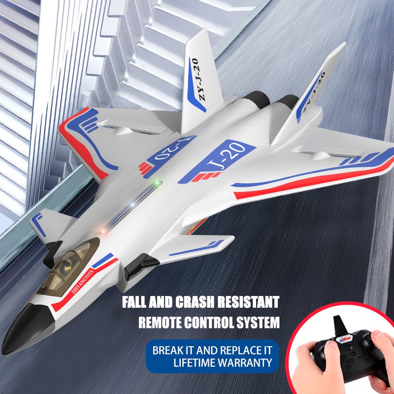 Private Label Wholesale ZY-J20 Glider RC Airplane EPP Foam 2.4G Remote Control Fighter Drone RC Aircraft