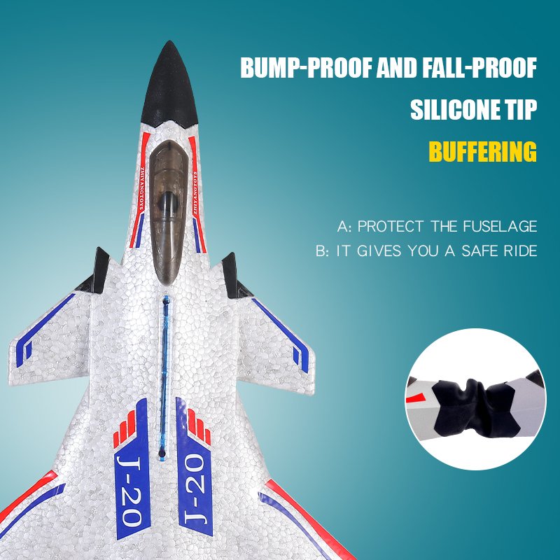 Private Label Wholesale ZY-J20 Glider RC Airplane EPP Foam 2.4G Remote Control Fighter Drone RC Aircraft