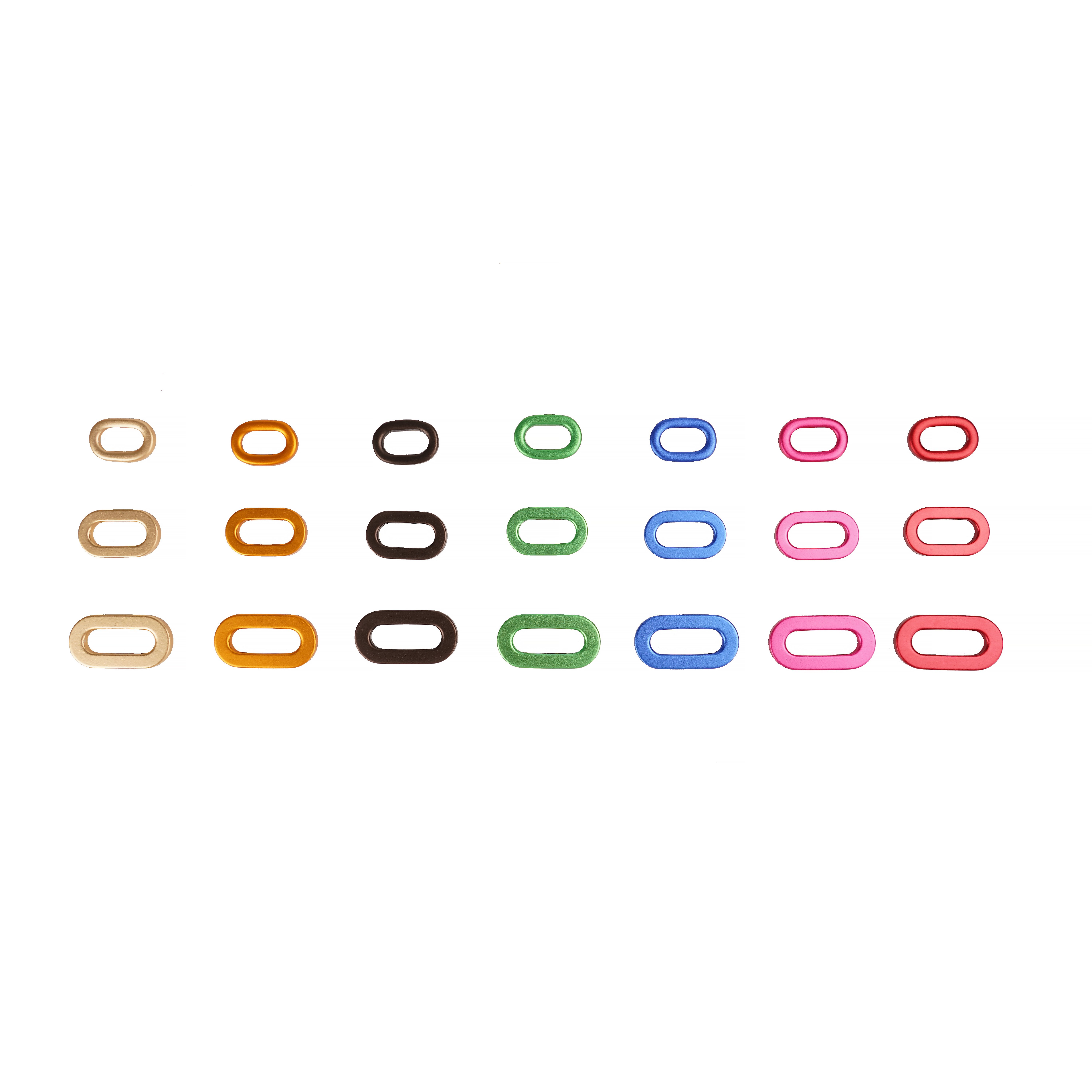 Metal Accessories Oval Eyelets Alloy O Ring Metal Buckles for Pet Harness D Ring Buckle for Bag Pet Collar