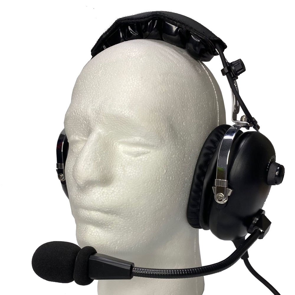 Black Noise Cancelling Aviation Helicopter Headset Noise Reduction Pilot Aviation Headset With U-174U Connector
