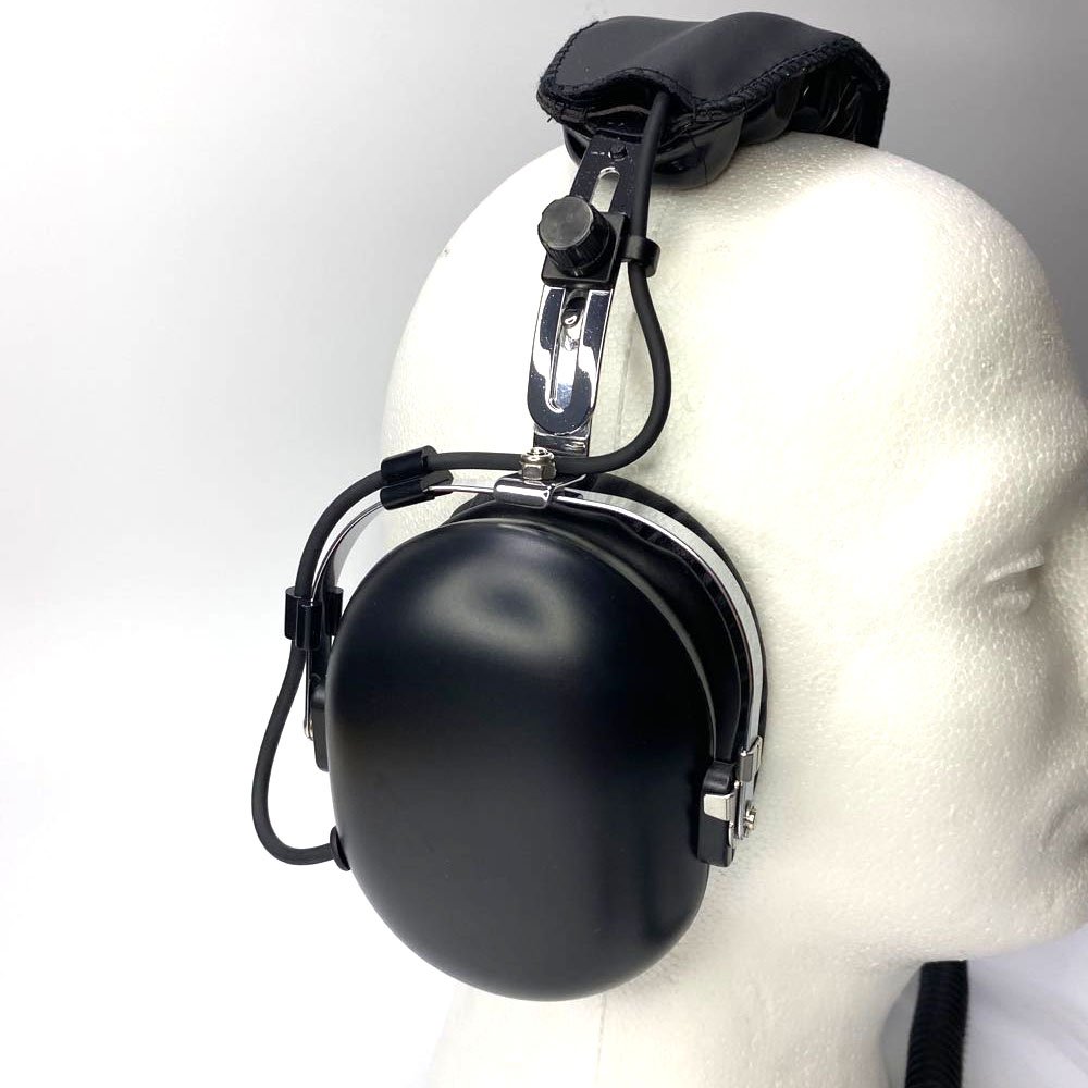 Black Noise Cancelling Aviation Helicopter Headset Noise Reduction Pilot Aviation Headset With U-174U Connector