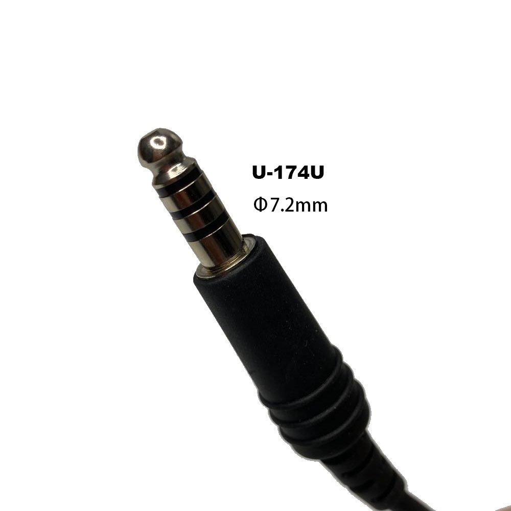 Black Noise Cancelling Aviation Helicopter Headset Noise Reduction Pilot Aviation Headset With U-174U Connector