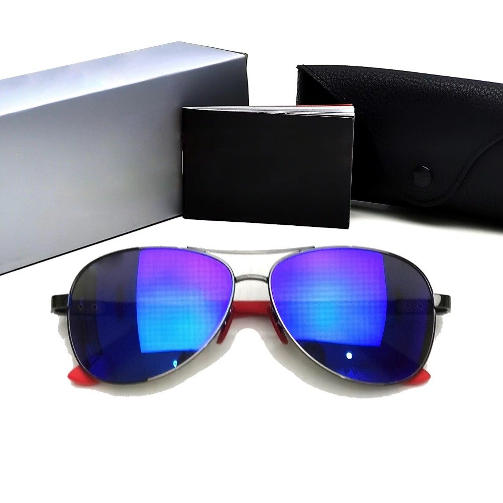 Anyone Metal Fashion Shades 8313 Italian Designer Carbon Fiber Environmental Luxury Colorful Pilot Uv400 Polarized Sunglasses