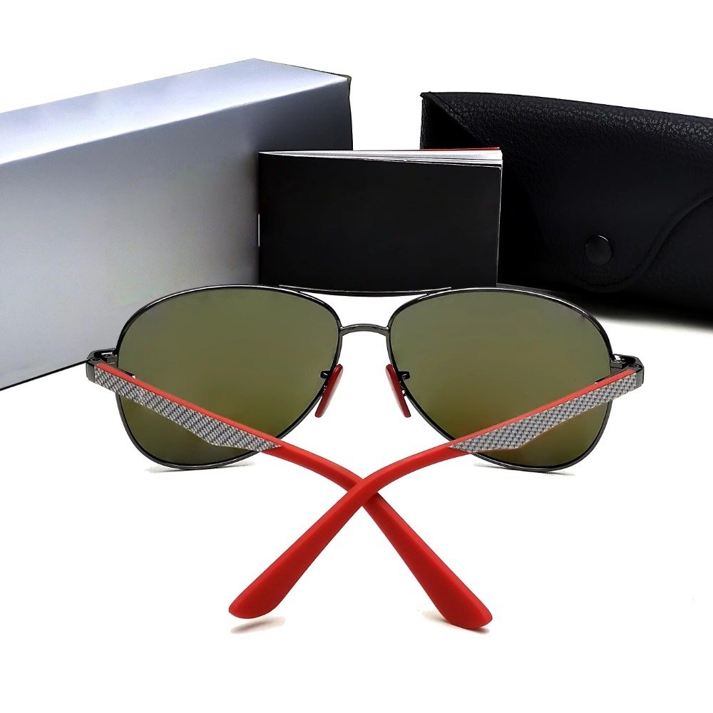 Anyone Metal Fashion Shades 8313 Italian Designer Carbon Fiber Environmental Luxury Colorful Pilot Uv400 Polarized Sunglasses
