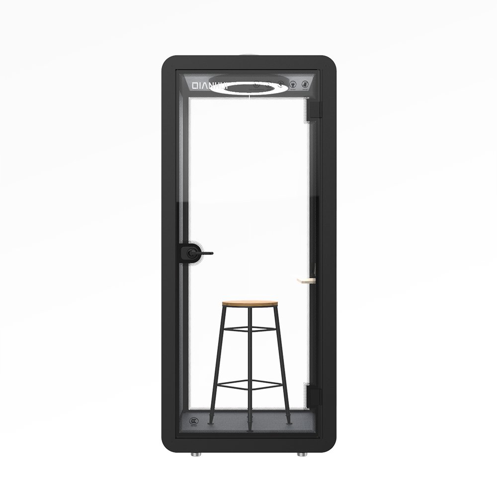 Aviation Grade Aluminum Sheet Pod Homes Steel Frame Glass Movable Office Booth 35db Sound Proof Modern Telephone Booth