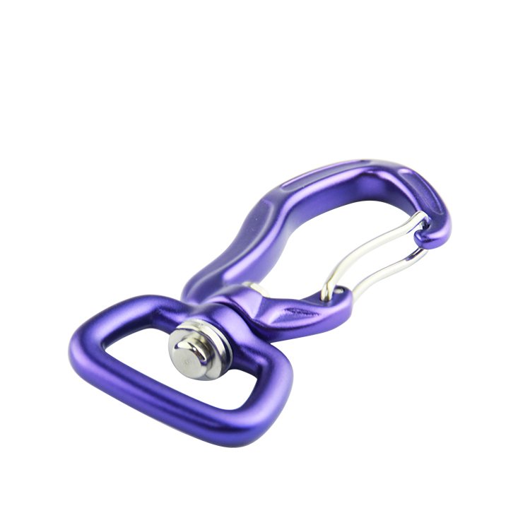200kg Pulling Force Swivel Eye Snap Hook Carabiner Hardware Aluminum Alloy Outdoor Pet Accessories Rigging Fittings Snap Hook