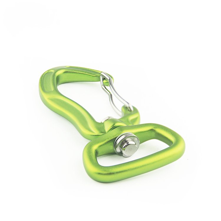 200kg Pulling Force Swivel Eye Snap Hook Carabiner Hardware Aluminum Alloy Outdoor Pet Accessories Rigging Fittings Snap Hook